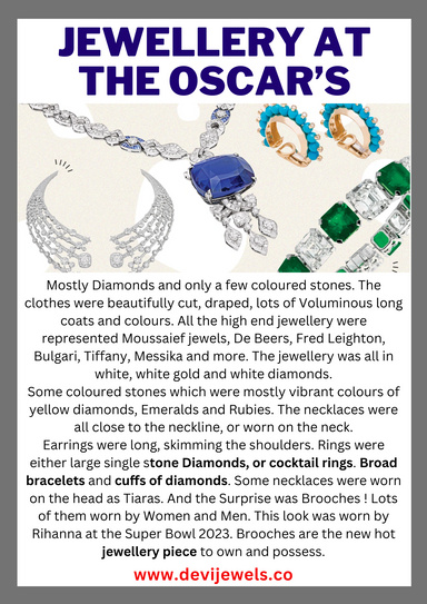 JEWELLERY AT THE OSCAR’S