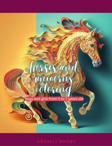 Horses and Unicorns for Coloring