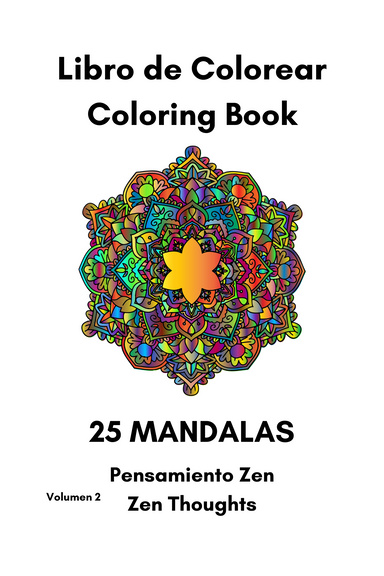 Libro de colorear Mandalas, coloring book, volumen 2