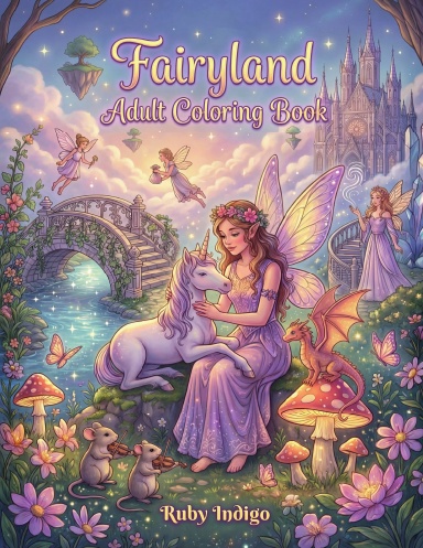 Fairyland Adult Coloring Book (Coil Bound)