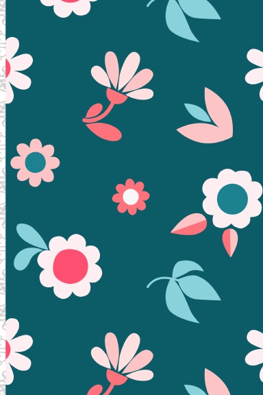 Illustrative Florals – Lined Notebook