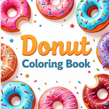 Donut Coloring Book
