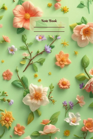 Floral Composition Notebook