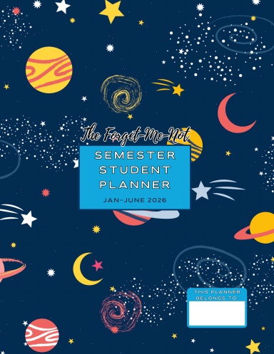 The Forget-Me-Not Student Planner Space Design