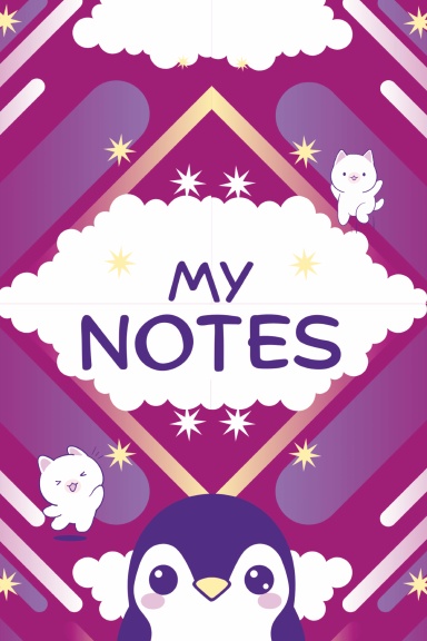 Purple Botanical Notebook