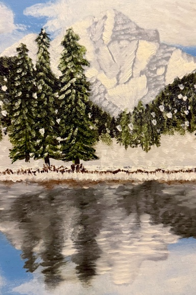 Journal - Winter Mountain Snow Reflection