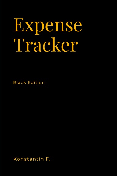Expense Tracker Black Edition