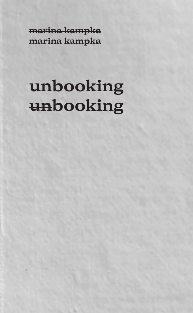 unbooking (un)booking