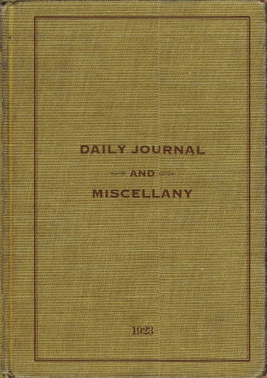 Foxfield Daily Journal And Miscellany — 1923