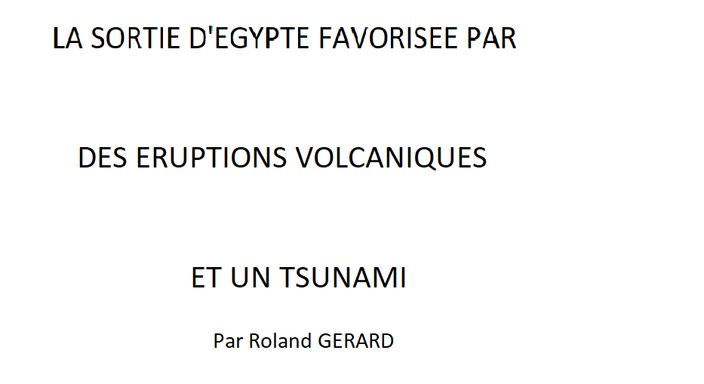 La sortie d'Egypte favorisée par des éruptions volcaniques et un tsunami
