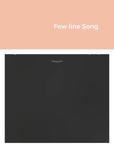 Few line Song.