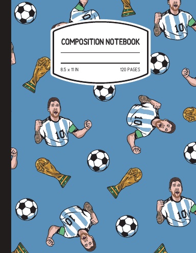 Messi Inspired Composition Notebook