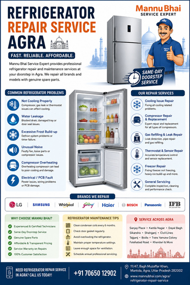 Refrigerator Repair Service Agra | Cooling, Gas & Compressor Repair