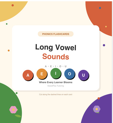 Long Vowel Flashcards