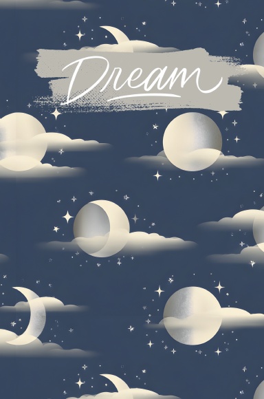 Moon Clouds Hardcover Dream Journal | Guided Dream Diary