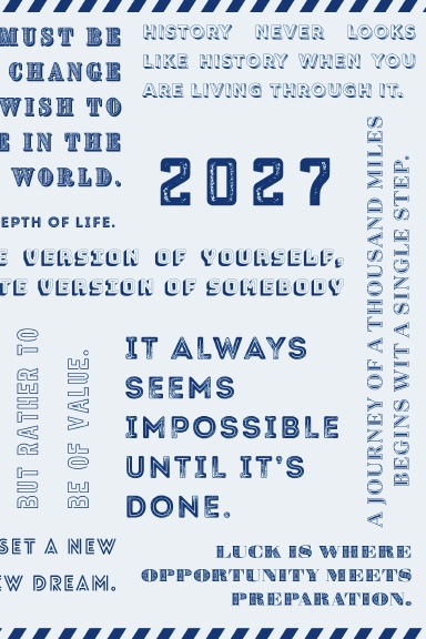 2027 Planner: Weekly Quotes