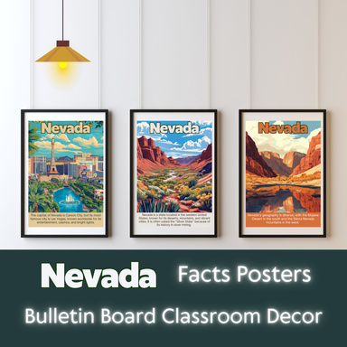 Nevada Posters with Fun Facts