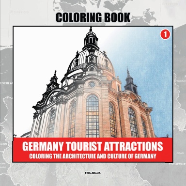 Germany Tourist Attractions - Coloring Book