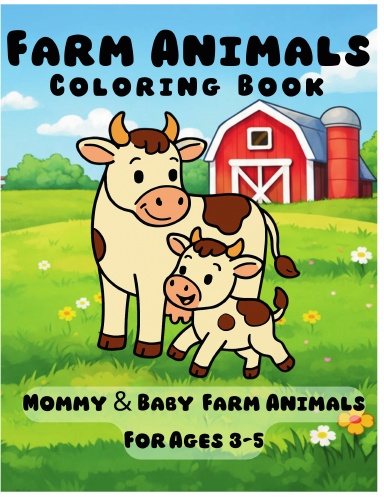Farm Animals Coloring Book