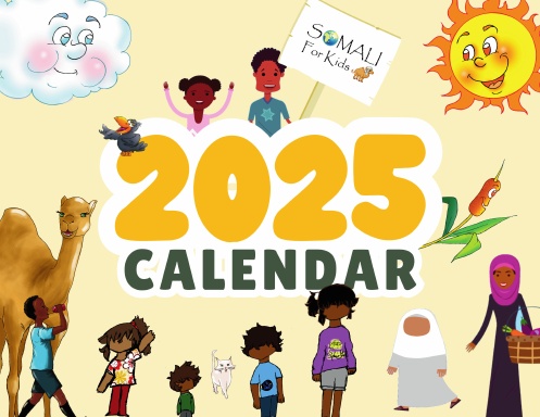 Somali For Kids 2025 Calendar