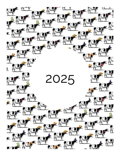 2025 Monthly Cow Planner
