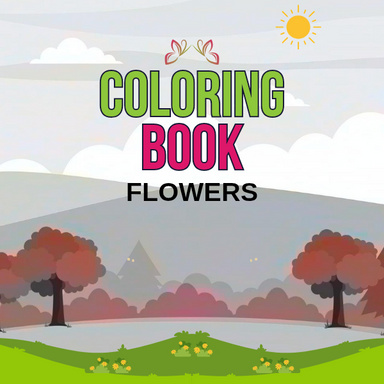 Coloring book flowers