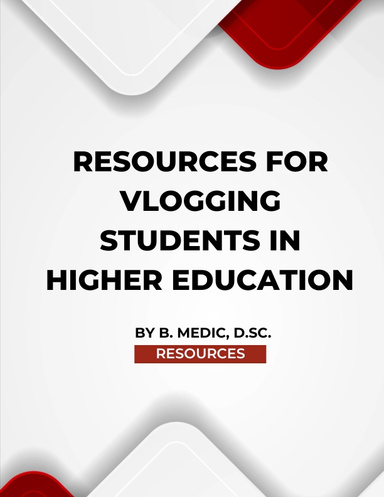 Resources for Vlogging Students in Higher Education