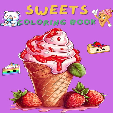Sweets Coloring Book