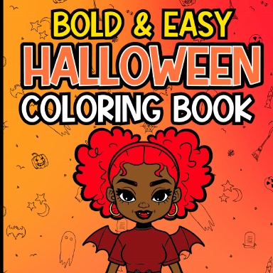 Halloween Coloring Book For Black Women