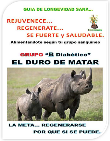 ALIMENTOS SEGÚN TU GRUPO SANGUINEO. GRUPO SANGUÍNEO “B DIABÉTICO” EL PASTOR.