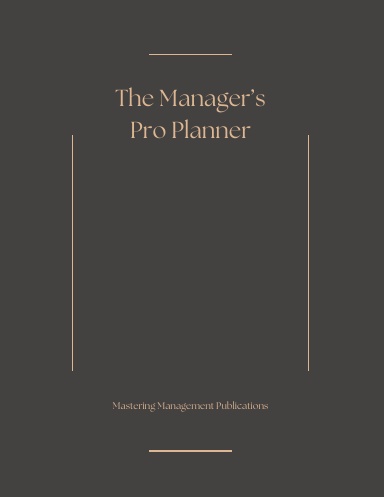 Manager's Pro Planner