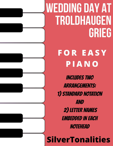 Wedding Day at Troldhaugen Easy Piano Sheet Music Combo