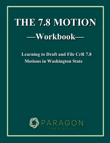 THE 7.8 MOTION MANUAL  Workbook