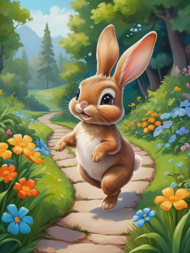Bunny Flower Paradise