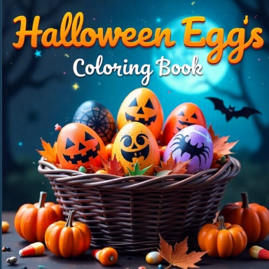 Halloween Eggs Coloring Book