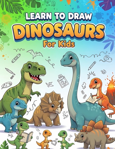 LEARN TO DRAW DINOSAURS FOR KIDS