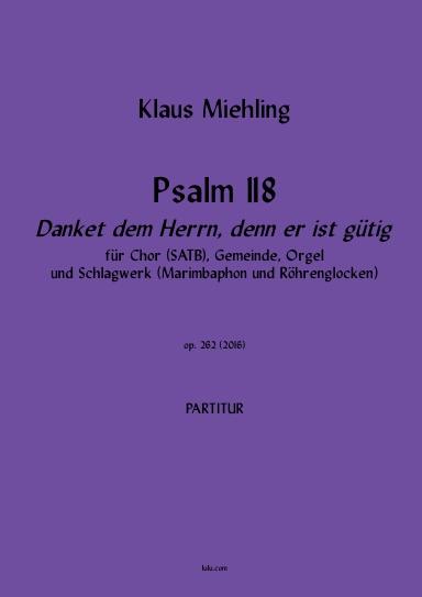 Psalm 118 (Partitur)