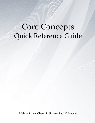 Core Concepts Quick Reference Sixth Edition