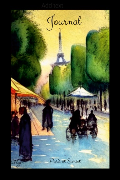 Journal “Paris Street At Sunset”