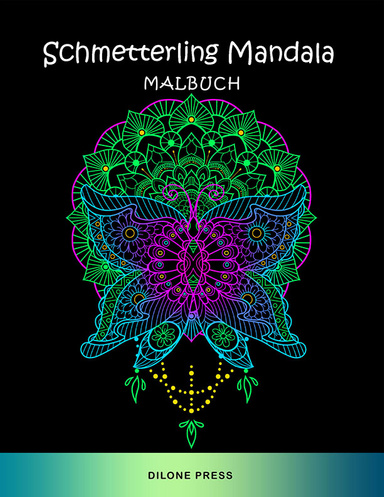 Schmetterling Mandala Malbuch
