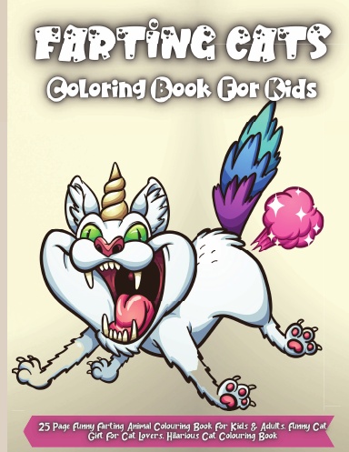 Farting Cats Coloring Book For Kids