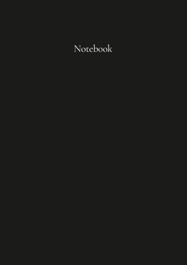 Classic A5 Notebook: Black. By Paper Parisa