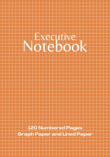 Coil Bound Executive Graph Paper Notebook with 120 Numbered Pages
