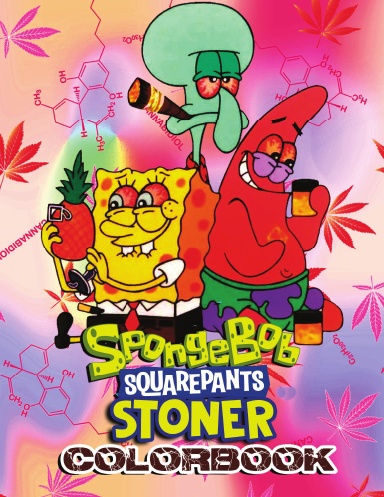 90s Cartoon Stoner Coloring Book: Funny Weed Coloring Book For