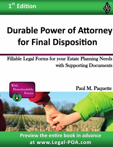 Durable Power of Attorney for Final Disposition - Coil Bound
