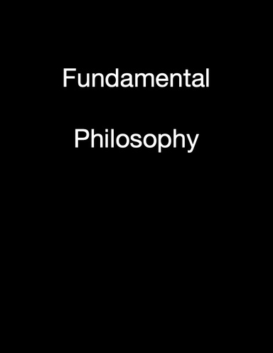 Fundamental Philosophy
