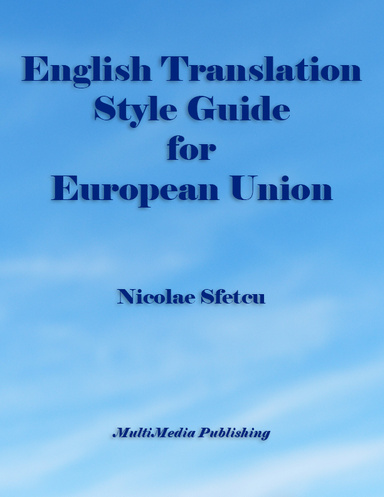 English Translation Style Guide for European Union
