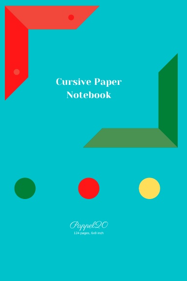 Cursive Paper Notebook| Light Blue Cover |6x9