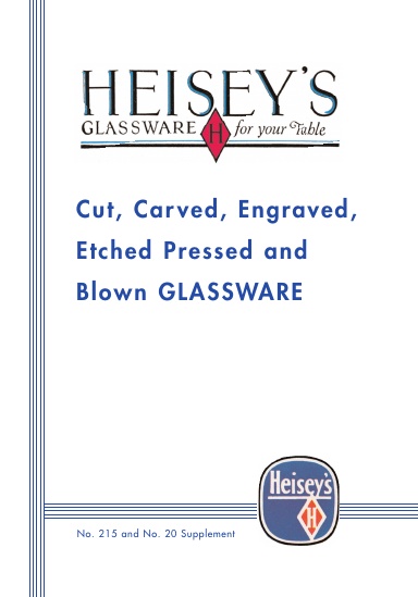Heisey Price List No. 215 and No. 20 Supplement