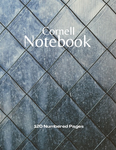 Coil Bound Cornell Notebook with 120 Numbered Pages